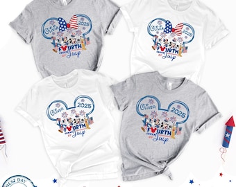 Disney 4th of July Shirt, Custom Disney Shirt, Family Disney Shirt, Patriotic Shirt, Disney July 4th Tee, Disney 4th of July Family Vacation