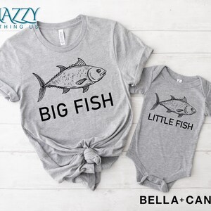 Big Fish Little Fish Shirt, Father & Son Matching Shirts – Dad and Son Outfit, Best Dad Ever Shirt, Father’s Day Gift, Family Matching Tee