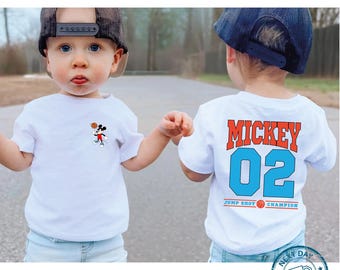 Disney Mickey Mouse Basketball Shirt | Cute Sports Tee for Kids & Adults