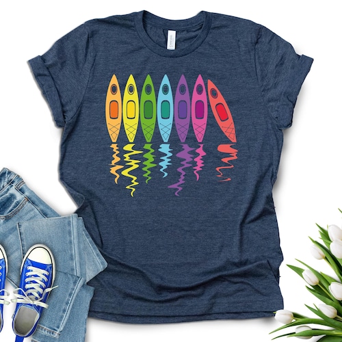 Chemise de kayakiste, Chemise de kayak pour femme, T-shirt de kayak, Chemise de canoë, Cadeaux de kayakiste, T-shirt d'extérieur, Cadeaux de camping, Cadeau pour kayakiste, T-shirt de canoë