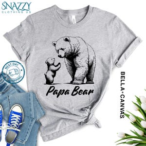 Papa Bear Shirt, Dad Bear T-Shirt, Father’s Day Gift for Dad, Rustic Dad Shirt, Cute Gift for New Dad, Dad Life Shirt, Dad Bear Tee