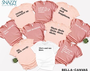 Funny Bachelorette Party Shirts, Cards Against Humanity Themed Group Shirts