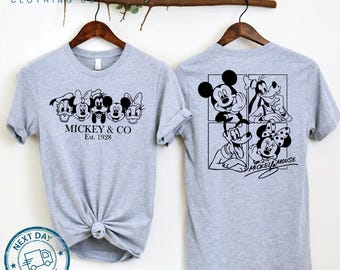 Retro Mickey & Co 1928 T-Shirt - Disney Nostalgia Tee