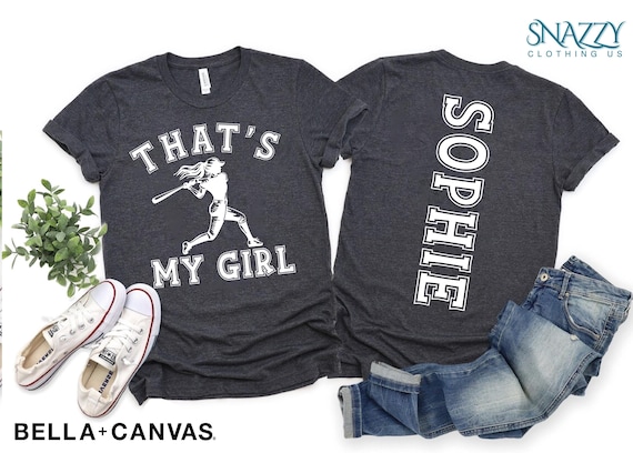 That's My Girl Softball Mom Shirt - Custom Game Day Tee