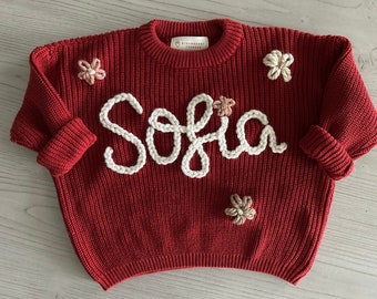 Custom Embroidered Infant/Toddler/Child Knit Sweater