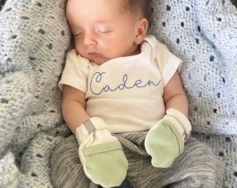 Embroidered Newborn Onesie