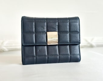 Chanel Navy Chocolate Bar Wallet