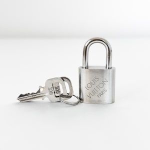 Louis Vuitton Silver Brushed Padlock 320 - 2 Keys