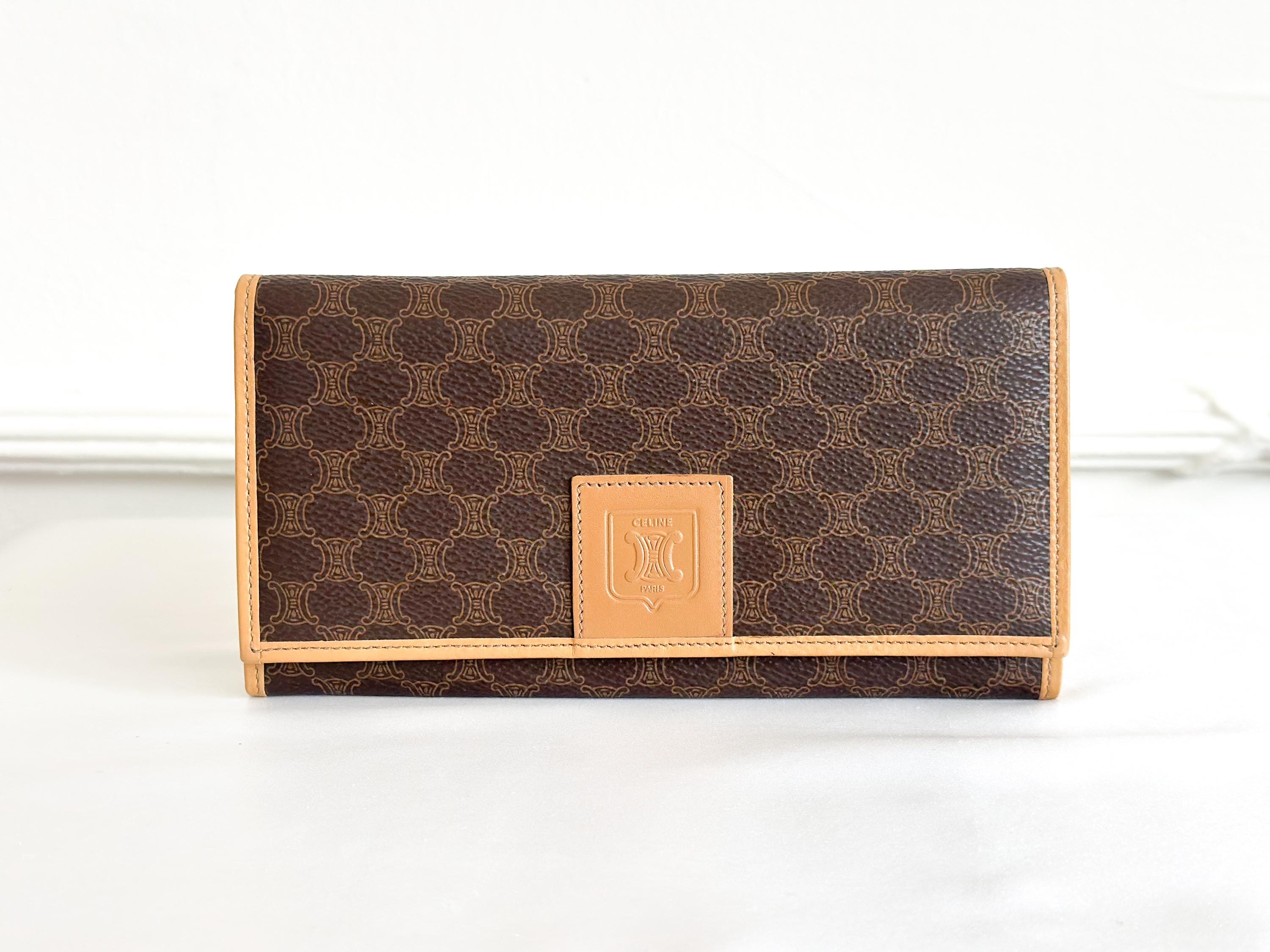 小物 Old Celine Long Wallet Triumph Vintage Old Celine Long Wallet Triumph Vintage Old Celine Long