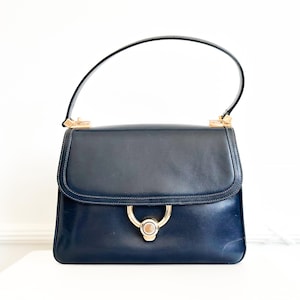 Vintage Gucci Bag Navy - Etsy