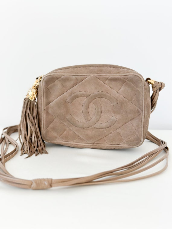 Chanel Brown Suede Tassel Bag