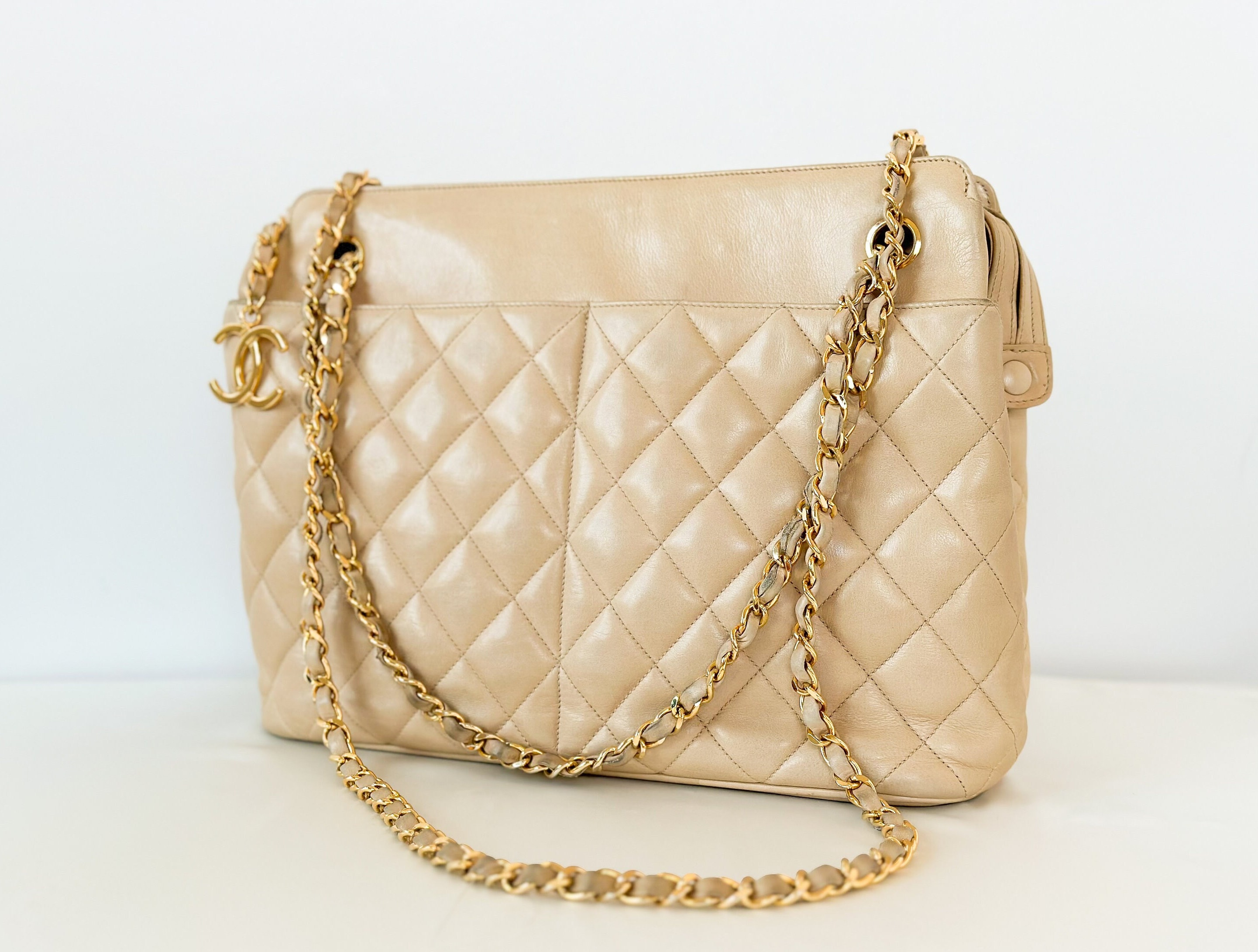 Beige Chanel Bag 