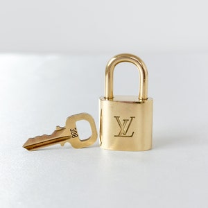Louis Vuitton PadLock & Key Set Number 309 LV Pad Lock Authentic from Japan