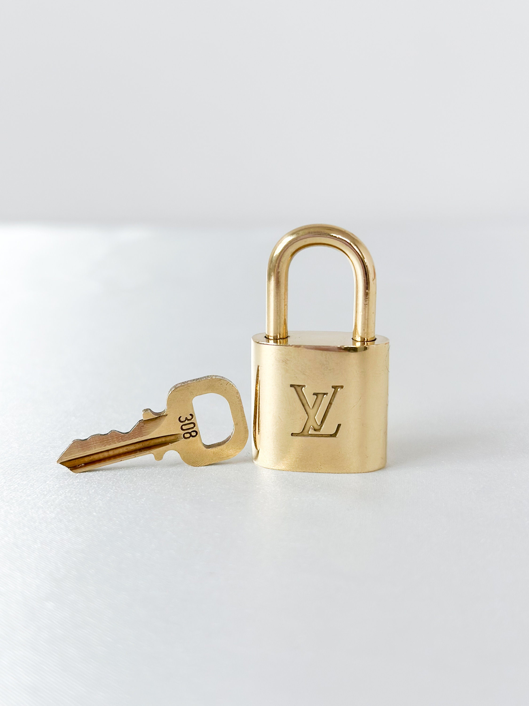 Louis Vuitton Louis Vuitton Gunmetal Grey Padlock & 2 Keys