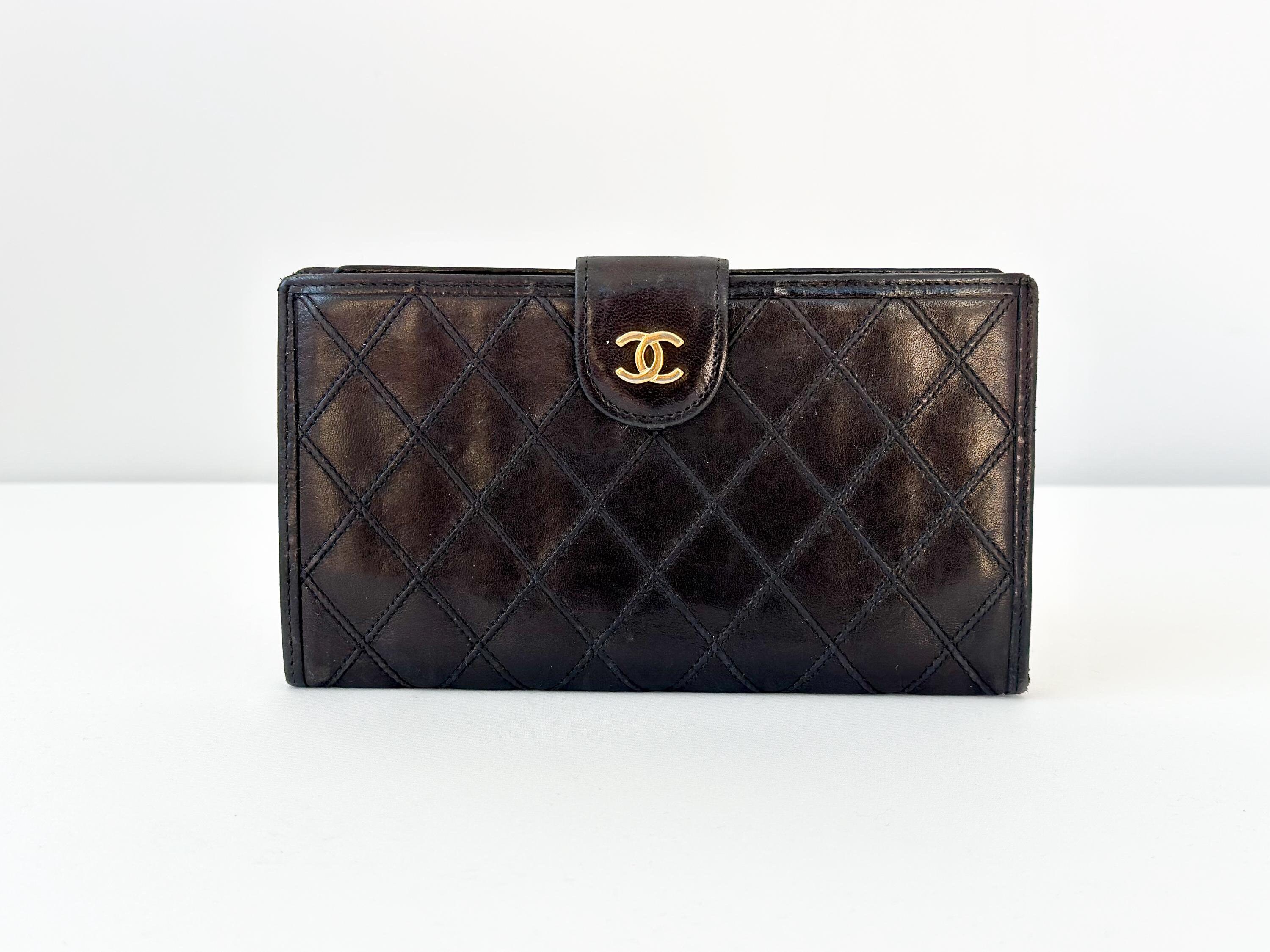 Chanel Vintage Wallet - Etsy Chanel Vintage Wallet - Etsy