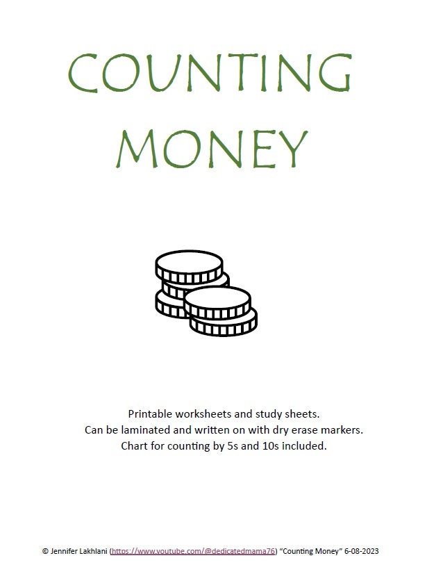 Counting Money Worksheets - 10 Pages - Etsy