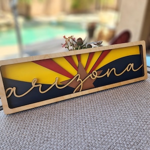 Arizona State Flag Shelf Sitter