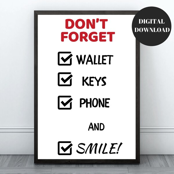 Dont Forget List - Etsy