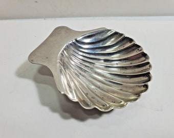 Lot Of 2 Sterling Silver Mexico Scalloped Shell Ball Feet Footed Dish Clam 3"