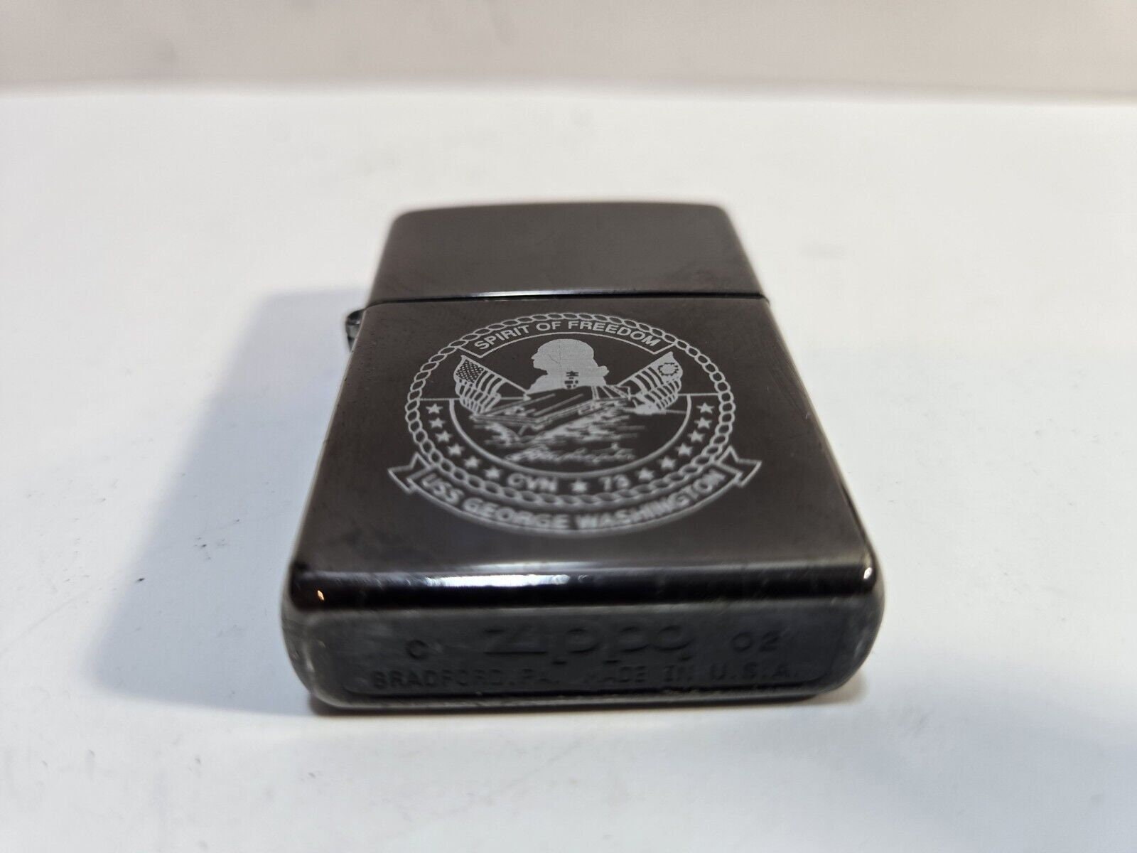 Vintage Working US Navy Uss GEORGE WASHINGTON Cvn-73 Zippo Vintage Working US Navy Uss GEORGE WASHINGTON Cvn-73 Zippo