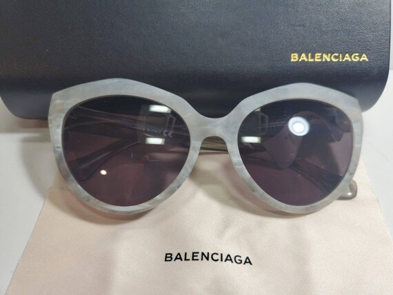 Balenciaga Ba 48 24A 56 18 140 Marble Womens Sunglasses Orig Case Retail 525