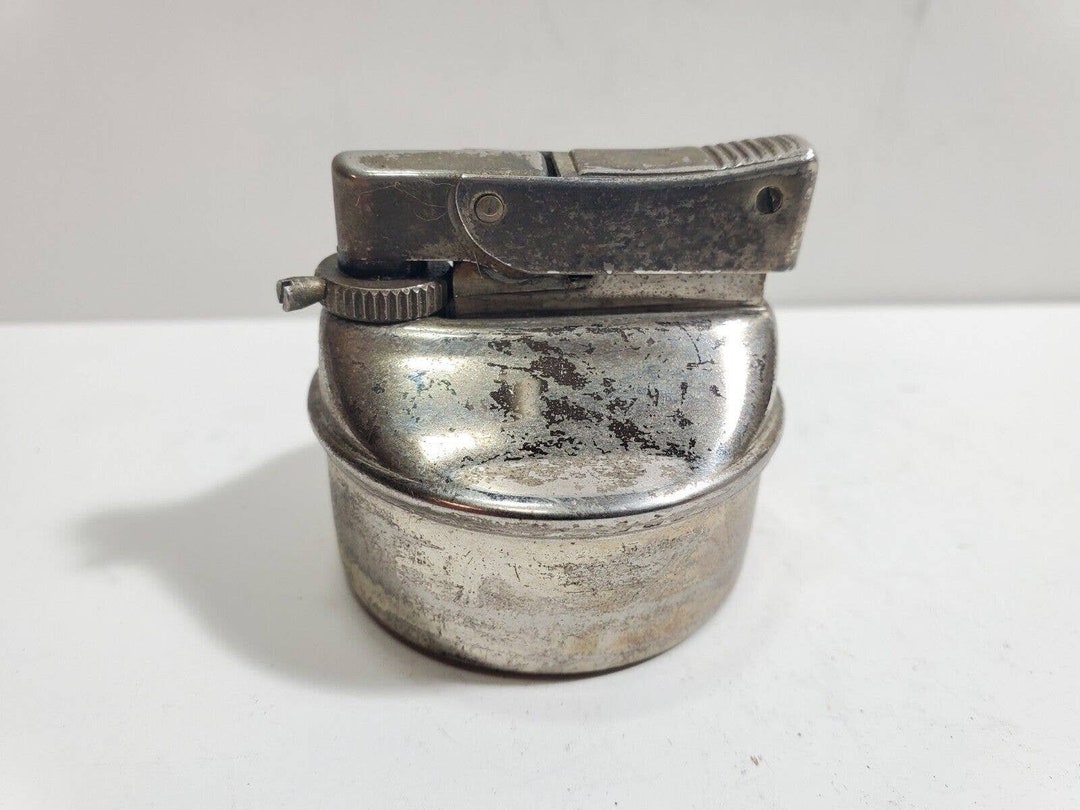 Vintage Working Butane Gas Table Lighter Silver INSERT Fits 1 Etsy