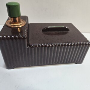 Vintage Dunhill Silent Flame Table Lighter Cigarette Box - Brown 6883/40