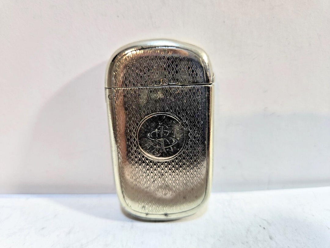 Vintage Silver Decorative Match Safe/ CASE / Vesta / Holder 7285/31 - Etsy