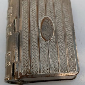 Vintage Book Design Stamp Match Vesta, Safe, CASE 4023/31