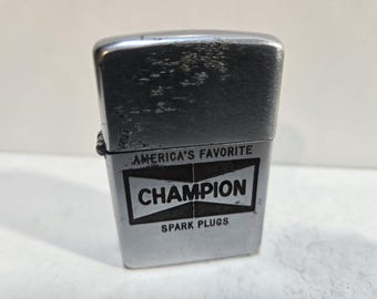 Vintage "CHAMPION" Logo Zippo Lighter Pat # 2032695 7829/33