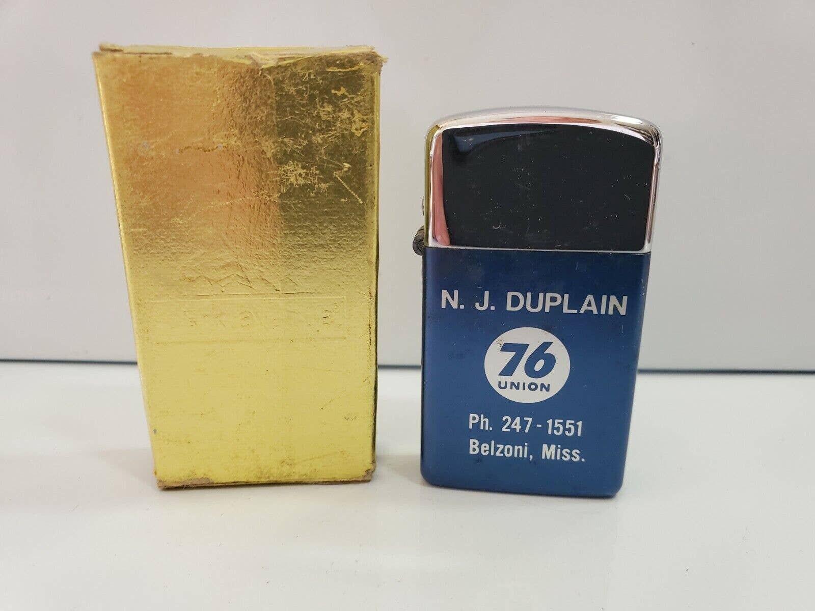 Nos Park Lighter UNION 76 & FIRESTONE Logo Orig. Box, Works 4404 