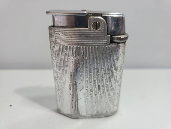 Working Vintage Ronson Varaflame STARFIRE Silver Tone