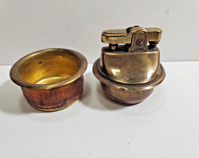 Vintage Working Brass Table Lighter INSERT Fits 1 1/2 Round Base 5840/
