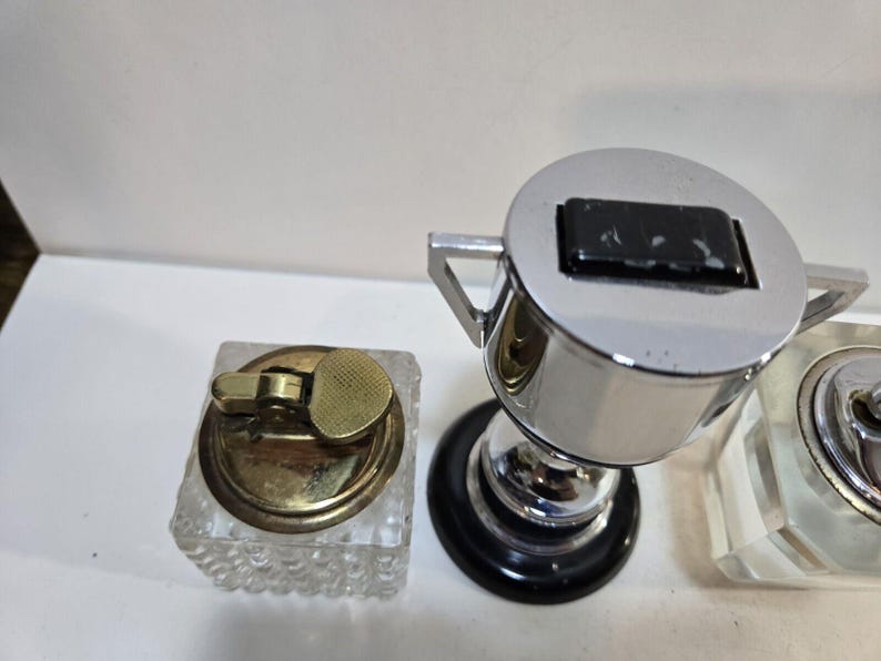 Square Table Lighter Lot of 3 Vintage Table Lighters 7217/8 - Etsy
