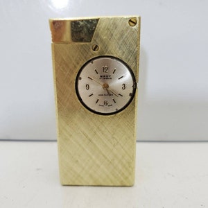 Vintage Lift Arm Gold Tone Lighter Magy De Swiss Watch / Not Working 4063/37