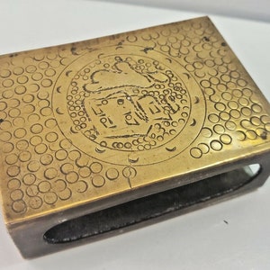 Brass Vintage / Antique MATCH SAFE / HOLDER / Case 985/31