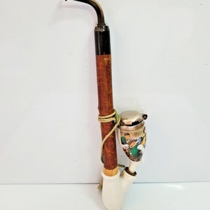 NOS VINTAGE 1960s Dutch Hand Painted Delft Ceramic Pipe Made In HOLLAND, 148/5