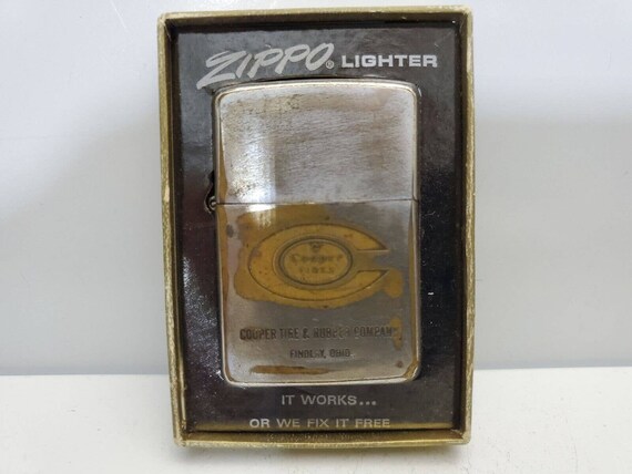 Vintage 1967 Zippo Lighter COOPER Tire & Rubber CO. FINDLAY, Ohio 