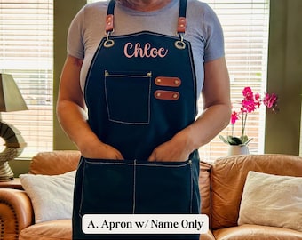 Personalized Hair Stylist Apron – Custom Canvas Barber Apron, Stylish Salon Accessory, Durable, Perfect Gift for Barbers and Hairdressers