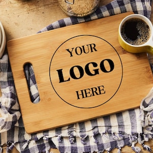 Engraved Logo Cutting Board, Custom Logo Cutting Board, Restaurant Branding, Business Engraved Logo, Company Logo Board, Wood Cutting Board