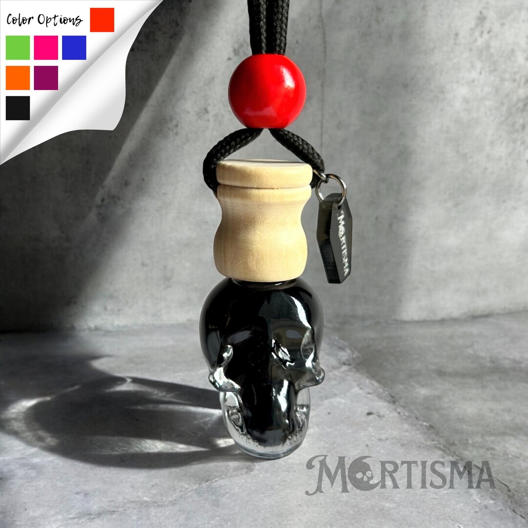 Skull Car Scent Diffuser: Red Bead, Oil Diffuser - Etsy