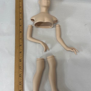 Vintage Handmade 18 inch porcelain bisque fashion doll kit, “Diane”, mold by Thelma Resch, poured, fired, and painted by Linda Plaskett