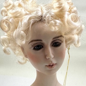 Curly short Doll Hair Vintage Unused Monique  Doll Wig, “Marianne ” Style doll wig in original box with tag