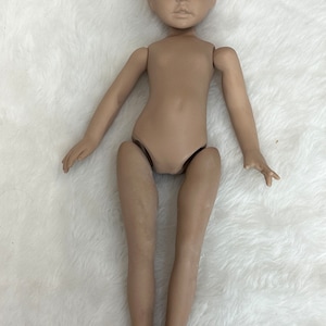Vintage Handmade unpainted 12 inch bisque porcelain doll kit for “Marianne”, mold by Dianna Effner