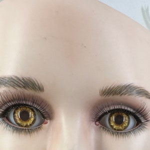 Glastic Realistic full round Doll Eyes in Hazel Green Doll Eyes