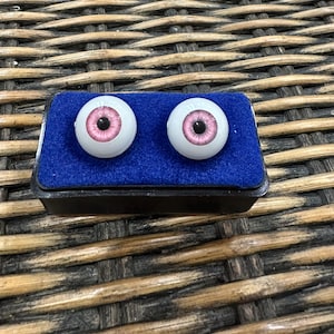Possessed Doll Eyes in Pink 20 mm Acrylic Pink Doll Eyes, Halloween Doll Eyes Scary Doll Eyes