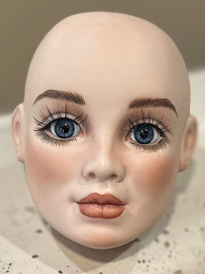 Ancienne Poupée Française Yeux Verre – Marque Brunet – Antique Bisque Doll