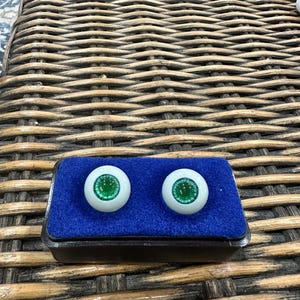 Possessed Doll Eyes in Green Green 18 mm Acrylic Doll Eyes, Halloween Doll Eyes Scary Doll Eyes