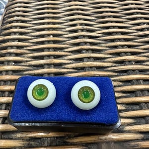 Possessed Doll Eyes in Green Green 20 mm Acrylic Doll Eyes, Halloween Doll Eyes Scary Doll Eyes