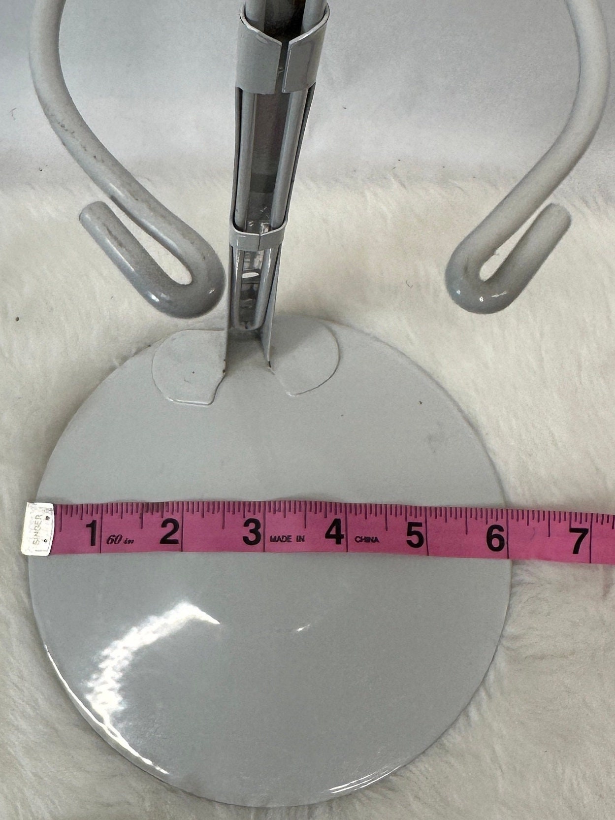 Kaiser Doll Stand 3101 White - Adjustable Waist Support For 15 To 20 Inch Chubby-Waisted Dolls